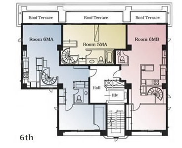 ELITE-INN SHIMIZUZAKA 6th Floor Plans