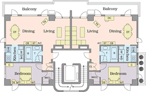 ELITE-INN TSUNASHIMA 6th Floor Plans