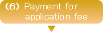  Payment for application fee